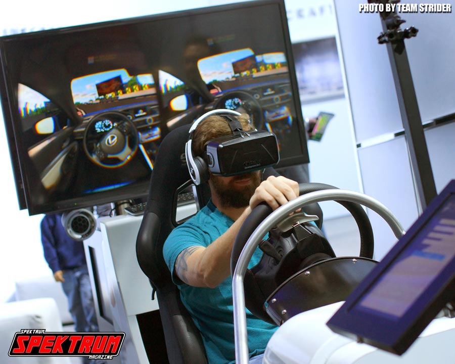 The Occulus Rift made quite an impression with fans at the Lexus Booth