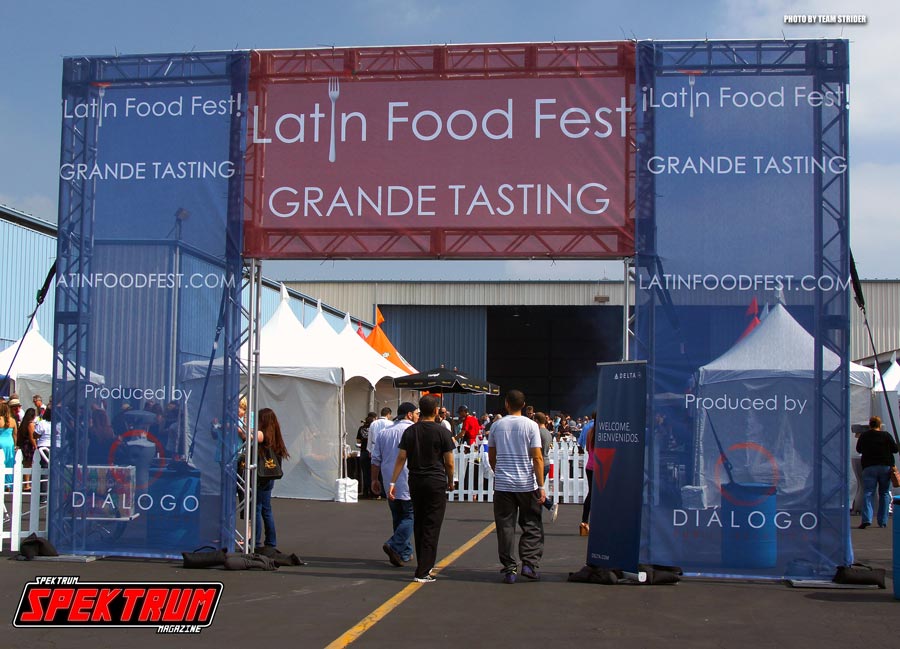 The main entrance going into the first annual Latin Food Fest