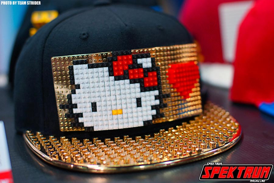 Brick Hello-Kitty hat. Make it yourself :)