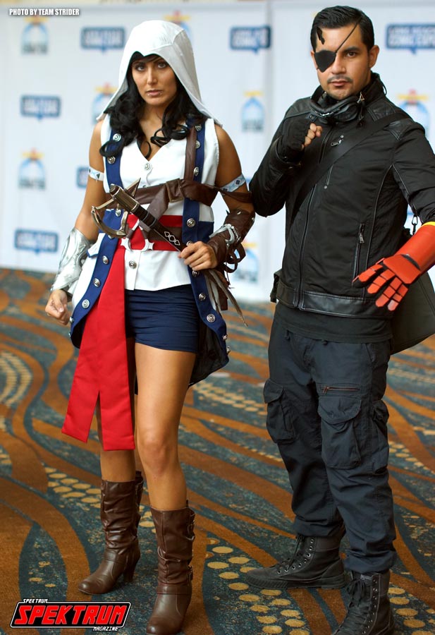 Assassin's Creed and Metal Gear cosplayers