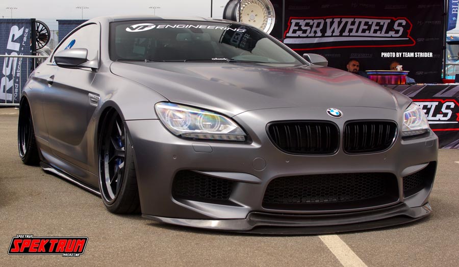 This slammed Bimmer looked wicked 
