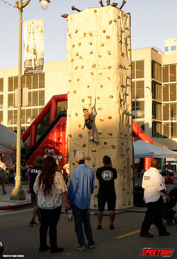 Just when you thought it couldn't get any crazier, HIN brought their own rock climbing set