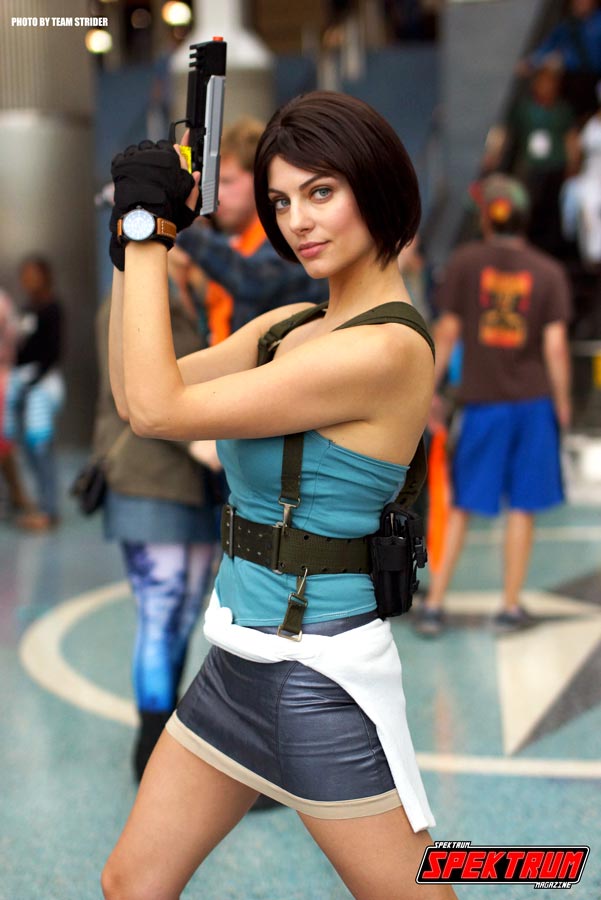 Cosplayer Julia Voth in her Jill Valentine outfit