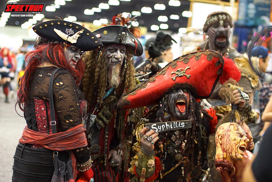 Some crazy pirate cosplayers