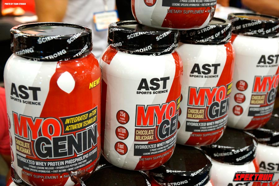 A close up of some of the products on tap from AST Sports Science