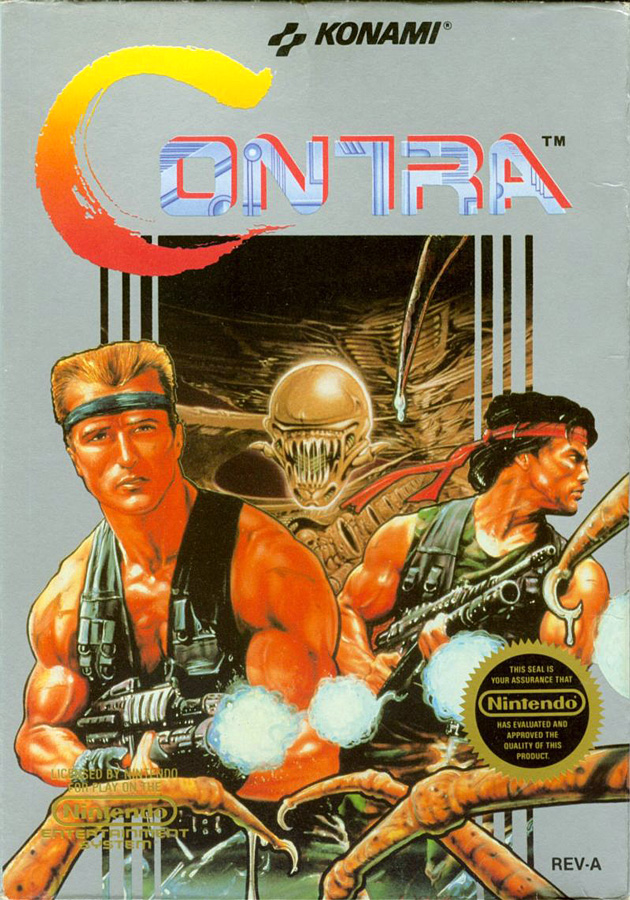 Contra for the NES Box Cover Art