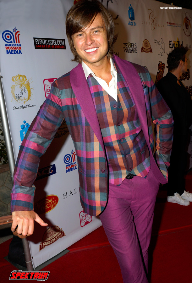 One dapper gentleman on the red carpet at the Miss Russian LA pageant
