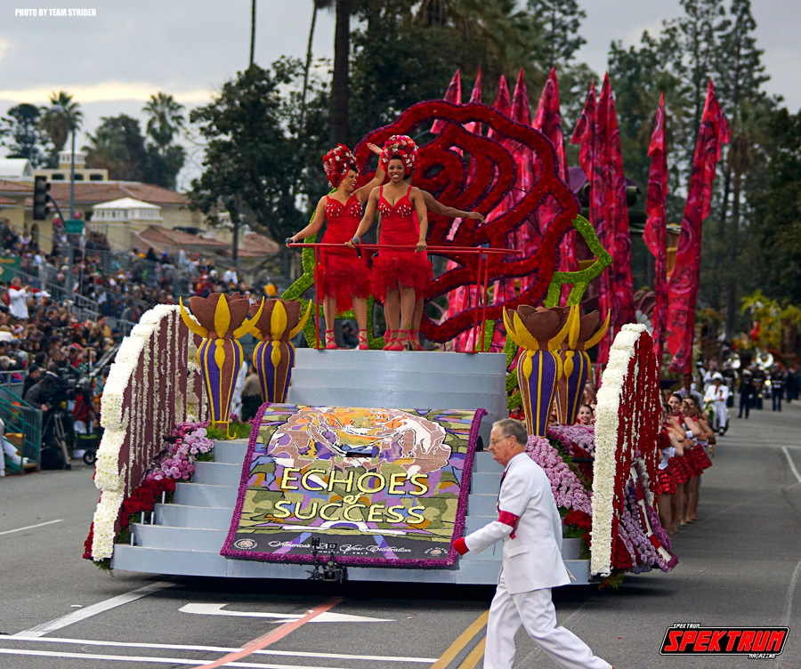 The Rose Parade theme float. "Echoes of Success"