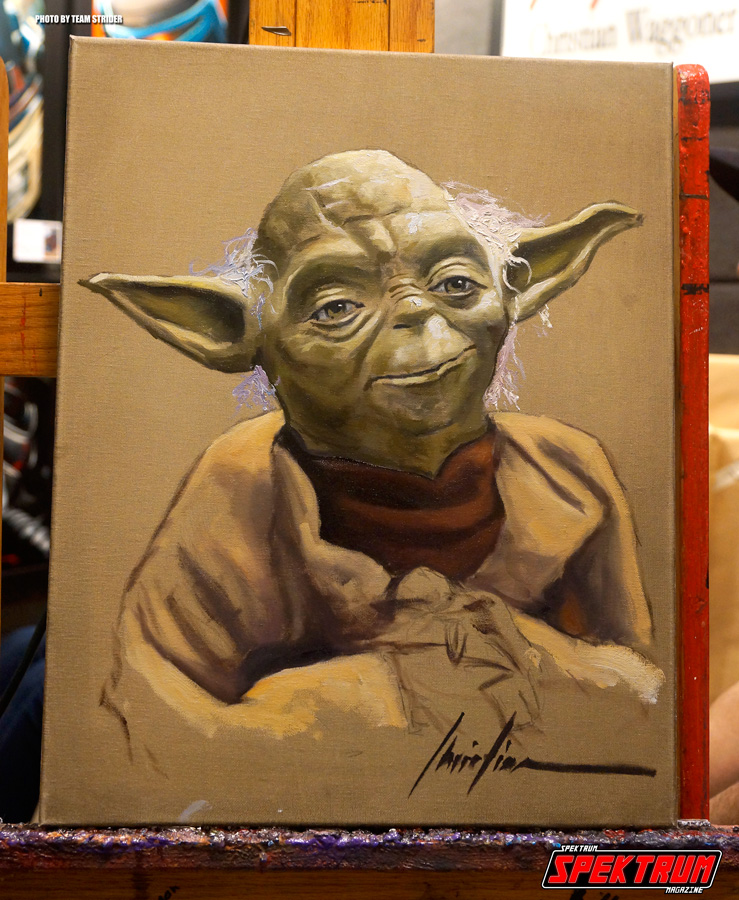 Check out this gorgeous Yoda painting