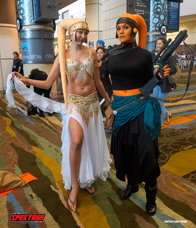 Two lovely cosplayers from the Star Wars Celebration